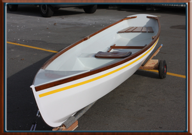 Preparing to launch our first Anglo 14 skiff